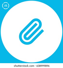clip line vector icon