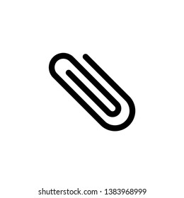 Clip paper Fill vector icon. Clip paper concept stroke symbol design. Thin graphic elements vector illustration, Fill pattern for your web site design, logo, UI. EPS 10. - Vector