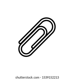 clip paper icon in flat style isolated. Vector Symbol illustration.