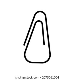 Plantilla de diseño vectorial de icono de papel clip