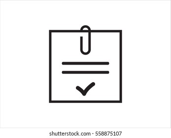 clip, paper, icon, vector illustration eps10