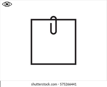 clip, paper, icon, vector illustration eps10

