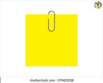 clip, paper, icon, vector illustration eps10
