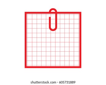 clip, paper, icon, vector illustration eps10