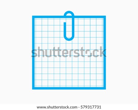 clip, paper, icon, vector illustration eps10