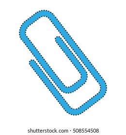 clip paper isolated icon vector illustration design