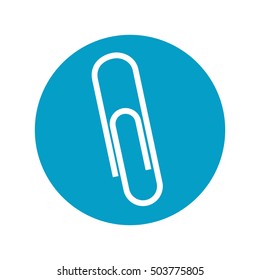 clip paper office equipment vector illustration design
