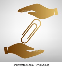 Clip sign Golden Effect.