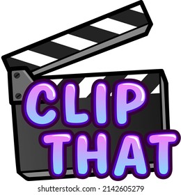 Clip That Twitch Emote Vector illustration