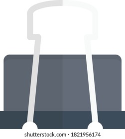 clip vector flat color icon 