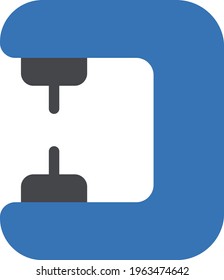 clip vector glyph colour icon