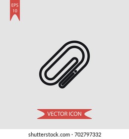 Clip vector icon illustration symbol