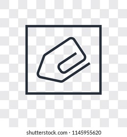 Clip vector icon isolated on transparent background, Clip logo concept