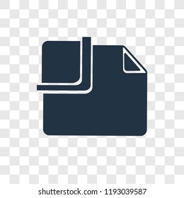 Clip vector icon isolated on transparent background, Clip transparency logo concept