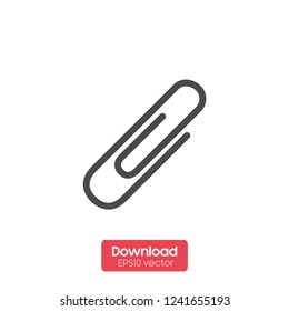 Clip vector icon isolated on transparent background, Clip transparency logo concept