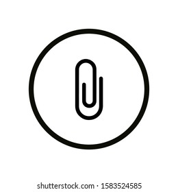Clip Vector. icon on white background. vector illustration
