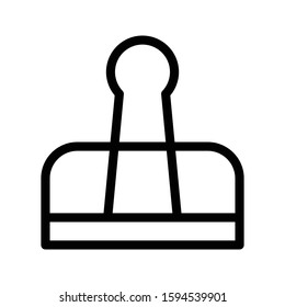 clip vector thin line icon 
