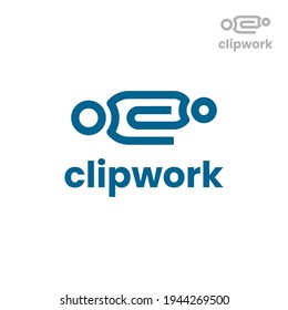 Logo-Design-Vorlage für die Clipart-Arbeit Vektorgrafik