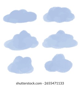 Clipart der blauen Wolke