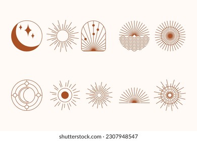 Clipart Boho Ornament Nursery Decoration Bauhaus Bohemian Geometry