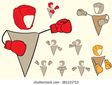 Clipart with boxers signs