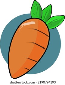 Clipart of carrot leafy vegetable
