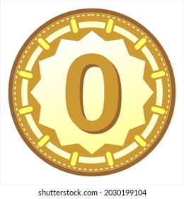 clipart icon abstract combination of round and number , simple, beautiful and cool vector graphic resource
