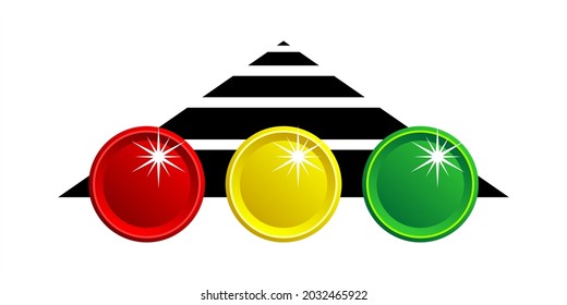 clipart icon symbol traffic light and zebra cross, simple, beautiful and cool vector graphic resource