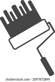 Clipart icon vector Paint Roller