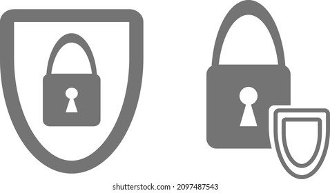 Clipart icons vector security protection lock shield