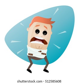 Clipart Of A Man In Straightjacket