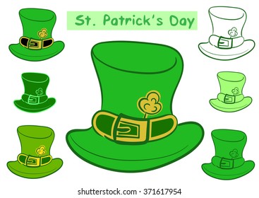 Clipart with Saint Patrick's hats