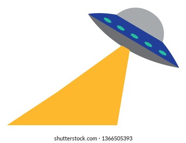 Clipart of an UFO vector or color illustration