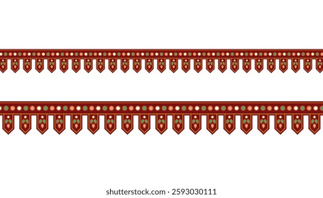Clipart vector of Indian traditional toran 