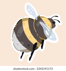 Cliparts of Bumblebee Vector Illustrations: Captivating and Versatile Designs of Cute Bumblebees, Perfect for Greeting Cards, Wallpapers, Textiles, and a Variety of Creative Projects