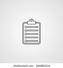 Clipboar vector icon