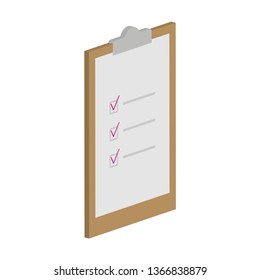 Clipboard 3D Icon
