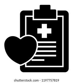 Clipboard attached document symbolising vitals
