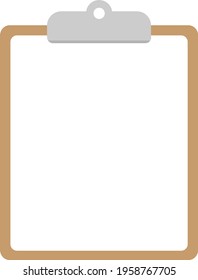 Clipboard and blank note paper