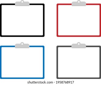 Clipboard and blank note paper