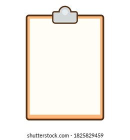 Clipboard border vector. paper clipboard border vector. free space for text.
