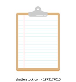 Clipboard border vector. Paper Clipboard border vector. free space for text.