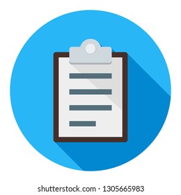Clipboard Business Flat Icon Modern Style