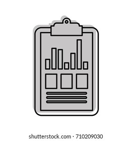 clipboard business graph checklist report
