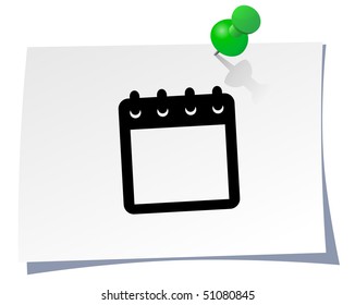 Clipboard button. Vector illustration