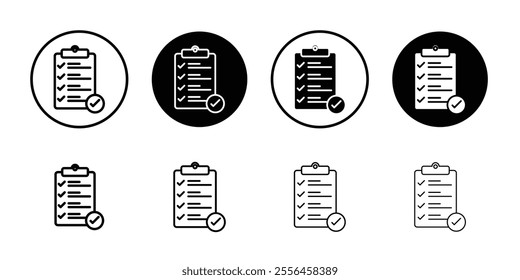 Clipboard check icon Art design illustration