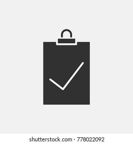 Clipboard check icon illustration isolated vector sign symbol