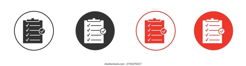 Symbol für Zwischenablage-Überprüfung. Webvektordesign