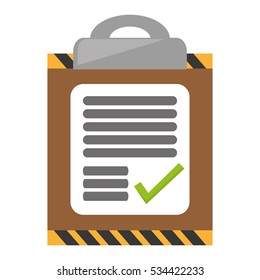 clipboard check list delivery work report vector illustration eps 10