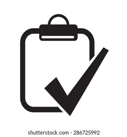 Clipboard check list icon